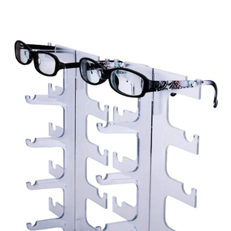 [Australia - AusPower] - JoySee 1 X Sunglasses Rack Sunglasses Holder Glasses Display Stand, Water Clear 