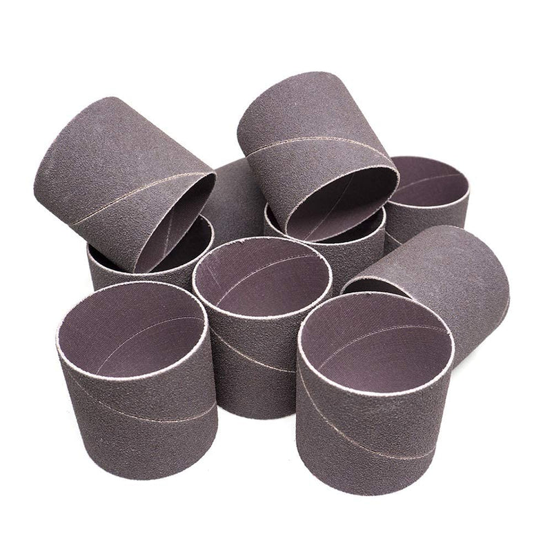 [Australia - AusPower] - Benchmark Abrasives Aluminum Oxide 2" x 2" Abrasive Spiral Bands for Die Grinder, Rotary Drill Deburrs and Finishes Metal (Pack of 10) (60 Grit) 60 Grit 