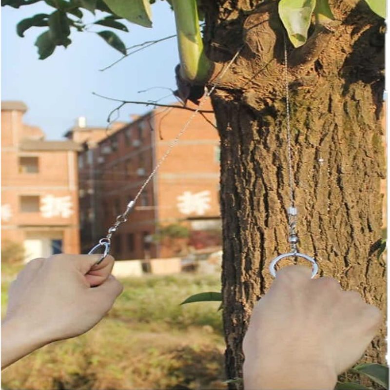 [Australia - AusPower] - NNNJunhua Stainless Steel Wire Saw Camping Survival Chain Saw Pocket Survival Gear Outdoors Emergency Survival Kit Portable Hand Saw Tool Hunting Hiking Tree Cutting 10 Pieces 