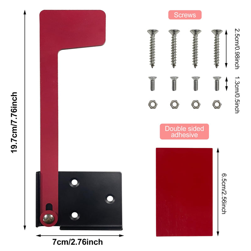 [Australia - AusPower] - Reagia Professional Mailbox Flag, Durable Galvanized Steel Mailbox Replacement Flag Kit, Easy Installation, No Tools Required Stick On Mailbox Flag, Mailbox Red Flag for Wall & Post Mount Mailboxes 