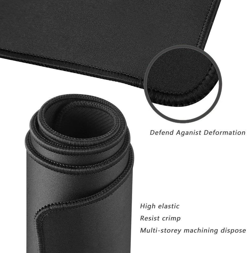 [Australia - AusPower] - YEBMoo Extra Large Gaming Mouse Pads/Extended Protective Office Desk Mouse Mat Non-Slip Professional Precision Tracking Surface (23.6" x 11.8") for PC Computer Laptop(60x30 Black001) 60x30 Black001 