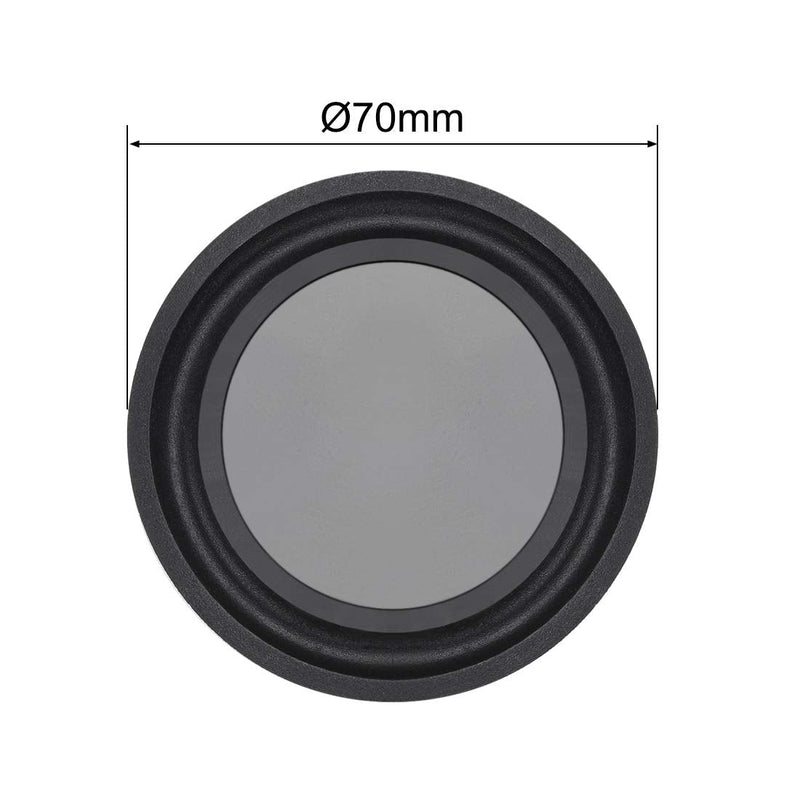 [Australia - AusPower] - uxcell 2Pcs 3" 70mm Bass Speaker Passive Radiator Auxiliary Rubber Vibration Plate Subwoofer DIY Repair 