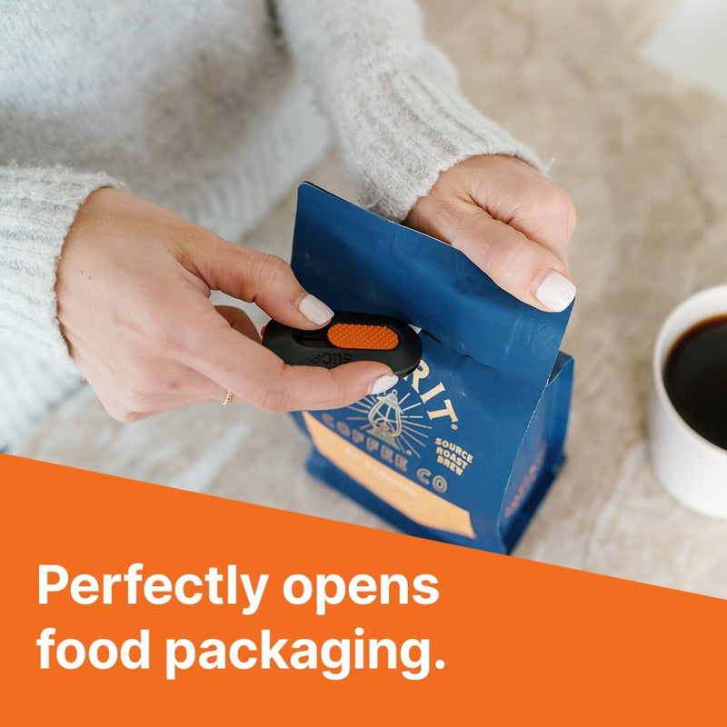 [Australia - AusPower] - Slice 10515 Mini Box Cutter, Ceramic Blade Locks Into Position, Right or Left Handed Mini Cutter, Keychain Box Opener, Magnetic, Finger Friendly and Safe Package Opener, Blade Stays In Position 1 Pack Blade Locks in 