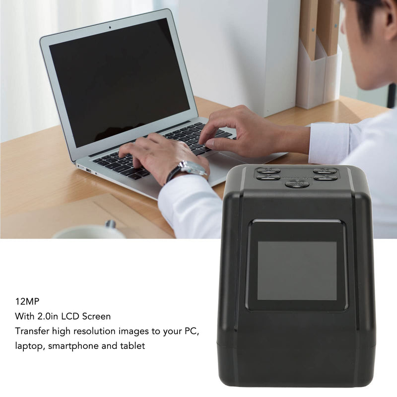 [Australia - AusPower] - VBESTLIFE 12MP All in 1 Film & Slide Scanner, 2inch IPS Screen, 2Seconds Converts 35mm 135 110 126 and Super 8 Films, Slides, Negatives to Digital JPG Photos 