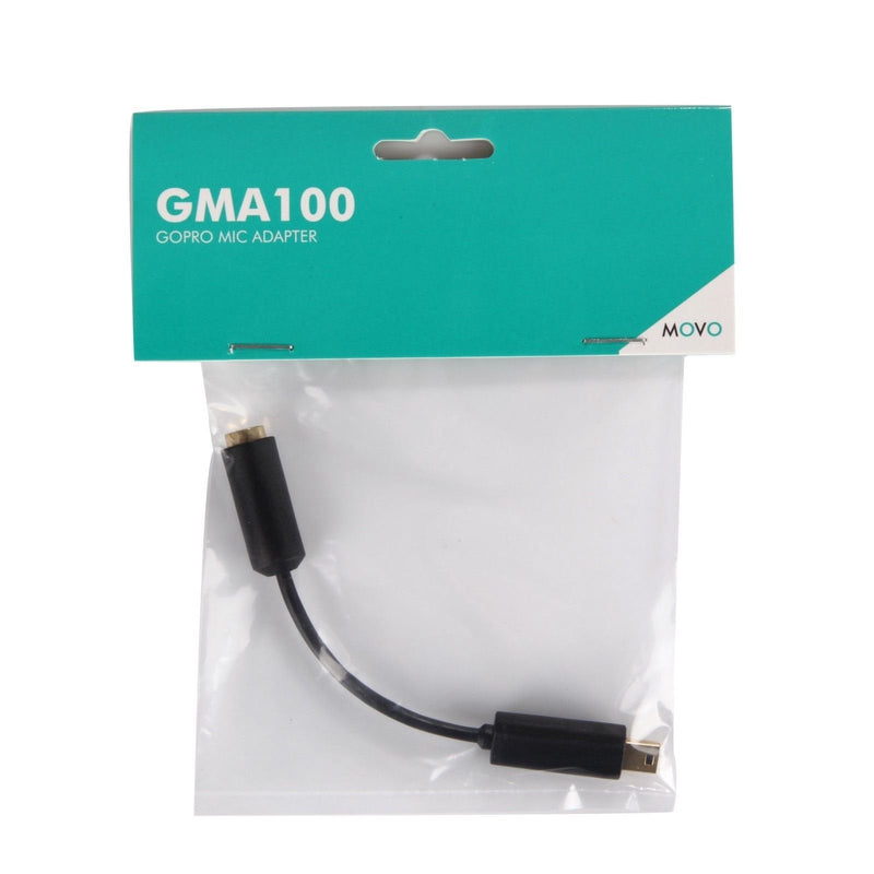 [Australia - AusPower] - Movo GMA100 3.5mm Female Microphone Adapter Cable to fit the GoPro HERO3, HERO3+ and HERO4 Black, White or Silver Editions (NOT COMPATIBLE WITH OTHER VERSIONS) 