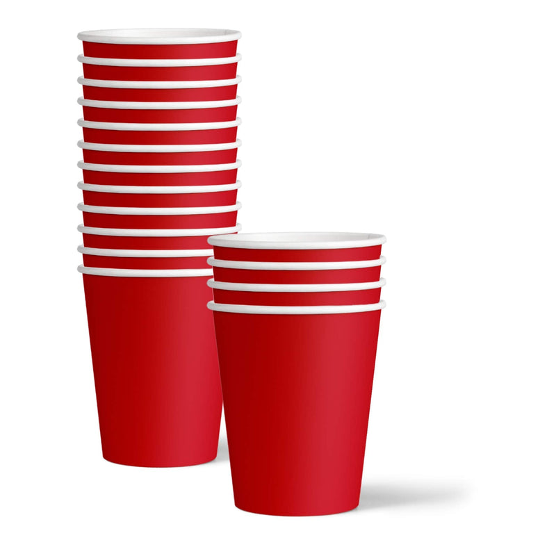 [Australia - AusPower] - Solid Red Birthday Party Supplies Set Plates Napkins Cups Tableware Kit for 16 