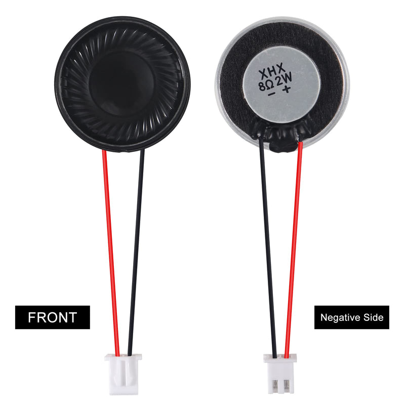 [Australia - AusPower] - 8Pcs 8 Ohm 2W Speaker 8ohm Round 28mm Loud Speakers Compatible with Small Loudspeaker Audio MP3 MP4 Player Speaker 8Pcs 8 Ohm 2W withTerminal 