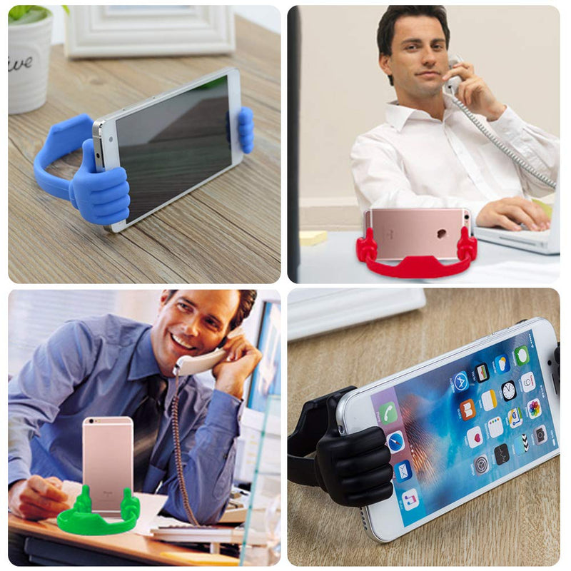 [Australia - AusPower] - 4 Packs OK Cell Phone Stands,YuCool Adjustable Flexible Silicone Cellphone Stand,Mobile Smartphone Display Holder-4 Colors 