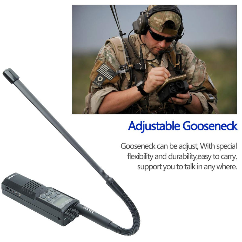 [Australia - AusPower] - ABBREE 34.65 Inch 27MHZ BNC Gooseneck Foldable Tactical Antenna for Midland Yaesu Icom Ect CB Portable Two Way Radio 