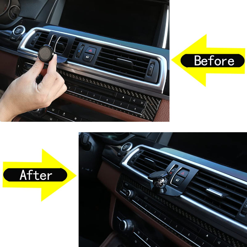 [Australia - AusPower] - LLKUANG 360-Degree Rotary Cell Phone Holder Mobile Phone Mount Black(Magnet) for BMW 5 Series F11 F10 F07 2010-2016 (Black) 