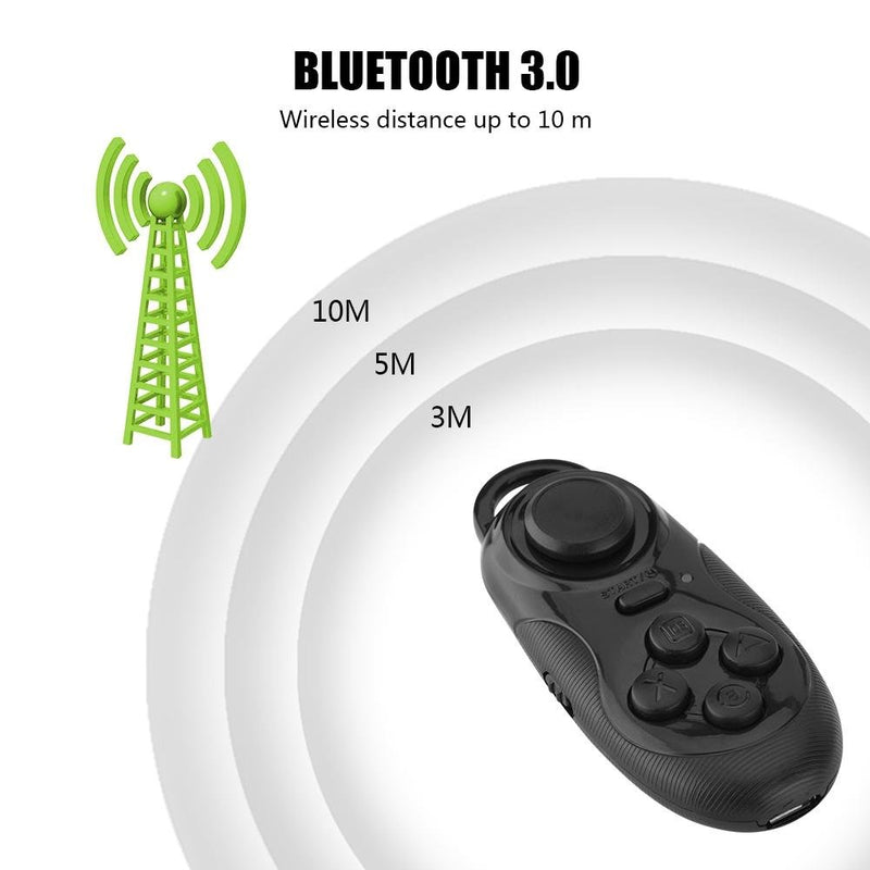[Australia - AusPower] - Zopsc Mini VR Remote Controller Wireless Bluetooth Gamepad Selfie Timer Joystick, Support Bluetooth Mobile Phone Selfie, Bluetooth Control, Bluetooth Game Controller, Bluetooth TV Remote Control 
