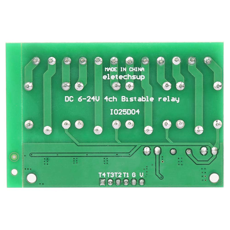 [Australia - AusPower] - Keyren Relay Module, 4 Channels Flip-Flop Low Pulse Trigger Self-Locking Relay Module 6-24VDC 