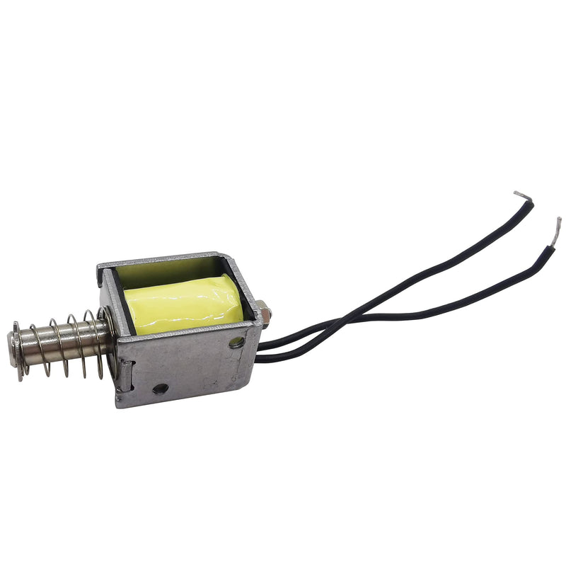 [Australia - AusPower] - 2PCS Mini Push Pull Linear Solenoid Electromagnet Adjustable 10mm Stroke DC 12V 42? 0.28A Open Frame Mini Frames Actuator Electric DC Magnet Solenoid DS-0520S 