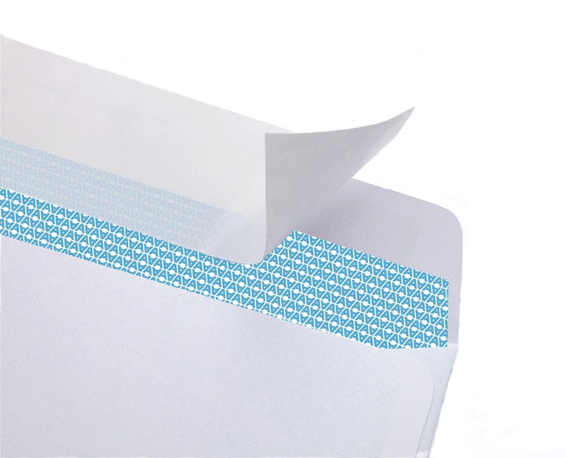 [Australia - AusPower] - #10 Security Tinted Self-Seal Envelopes - No Window - EnveGuard, Size 4-1/8 X 9-1/2 Inches - White - 24 LB - 100 Count (34100) 100 Ct. 