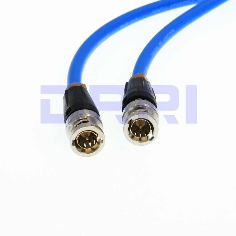 [Australia - AusPower] - DRRI Canare 12G Neutrik BNC Male to BNC HD SDI 4K Video Coaxial Cable LV-61S for FS5 to Atomos Shogun Inferno 1M Blue 