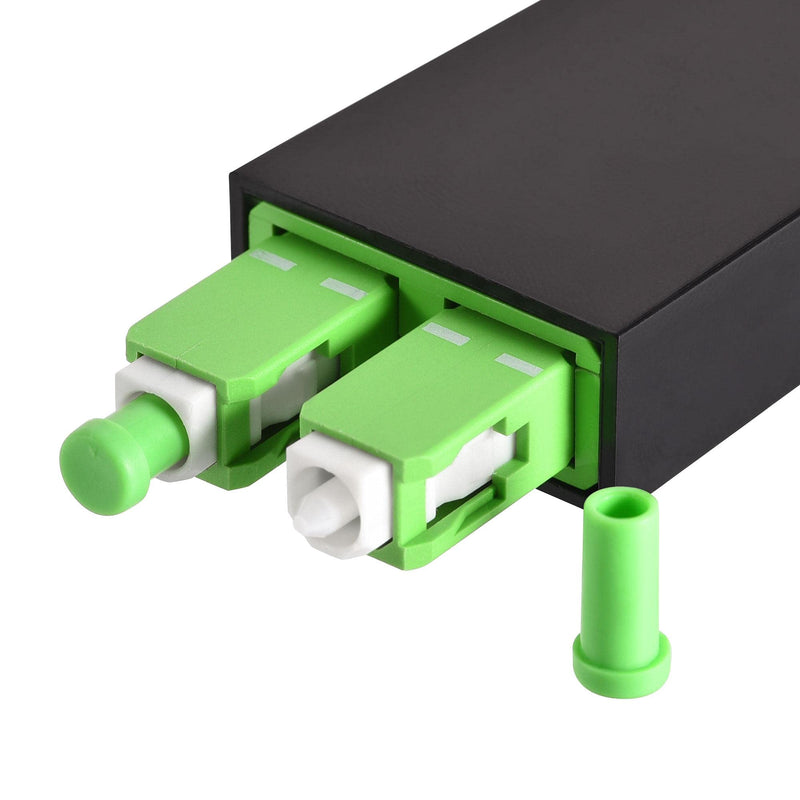 [Australia - AusPower] - uxcell SC Fiber Optic Loopback Adapter, SC Single Mode 9/125 Tester Adapter - Green 