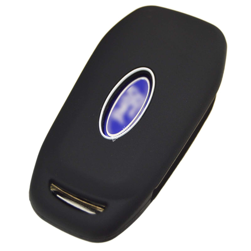 [Australia - AusPower] - Silicone Key Fob Cover Remote Protector compatible with Ford F150 F250 F350 F450 F550 Explorer Ranger Escape 3 buttons Gray 