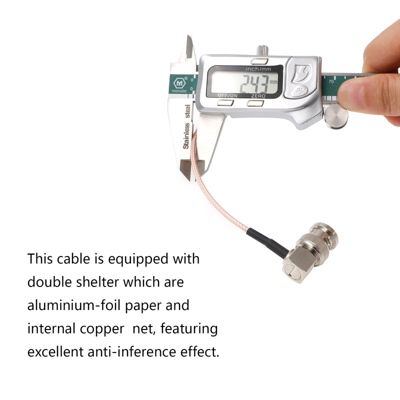 [Australia - AusPower] - Alvin's Cables SDI Cable 3G HD SDI Cable Right Angle BNC for Sony FS5| FS7| FX6, Atomos Shogun Inferno, Atomos Ninja 50CM|19.7inches 90° to 90° Pink 
