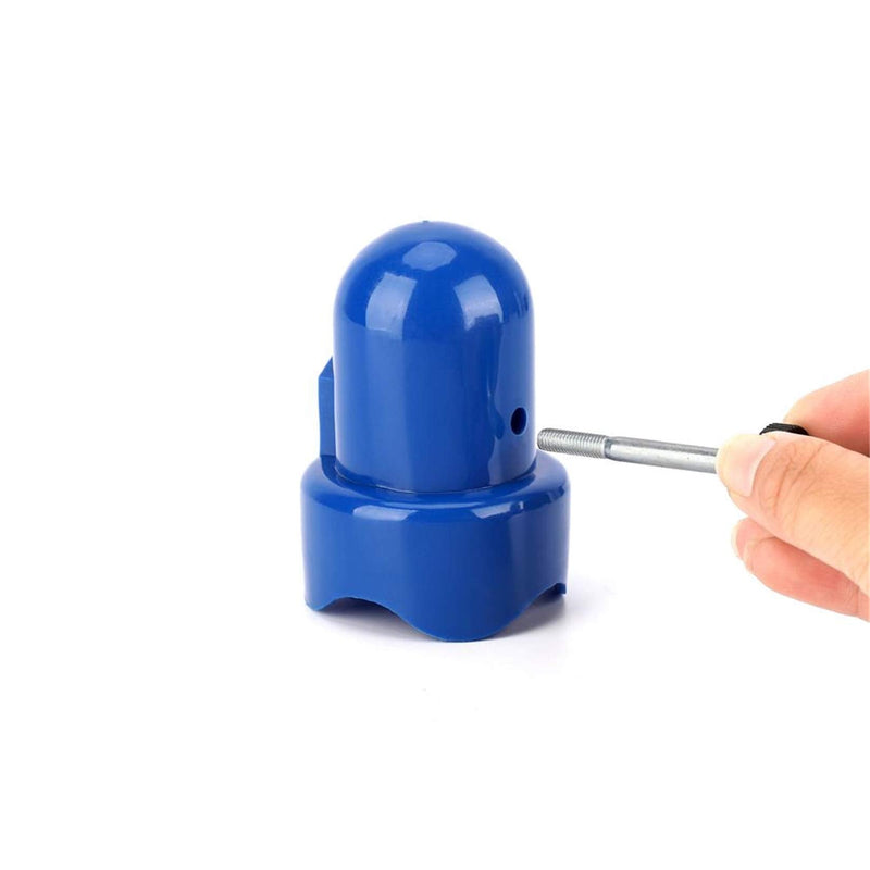 [Australia - AusPower] - ZIZILAND 1.5" Diameter Trampoline Enclosure Pole Cap with Screw Thumb, Blue 
