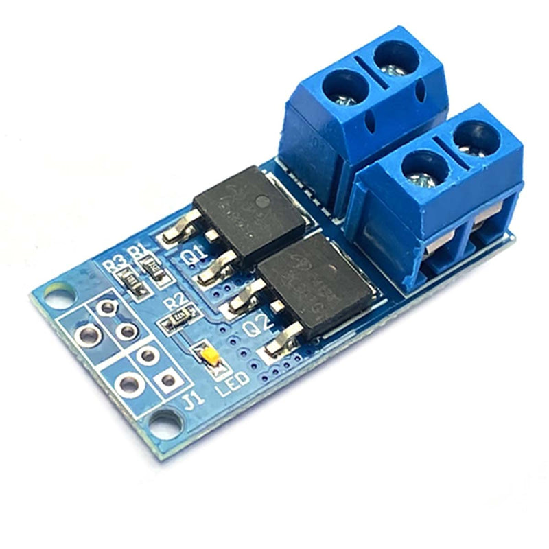 [Australia - AusPower] - Kiro&Seeu 5PCS DC 5V-36V 15A(Max 30A) 400W Dual High-Power MOSFET Trigger Switch Drive Module 0-20KHz PWM Adjustment Electronic Switch Control Board Motor Speed Control Lamp Brightness Control 