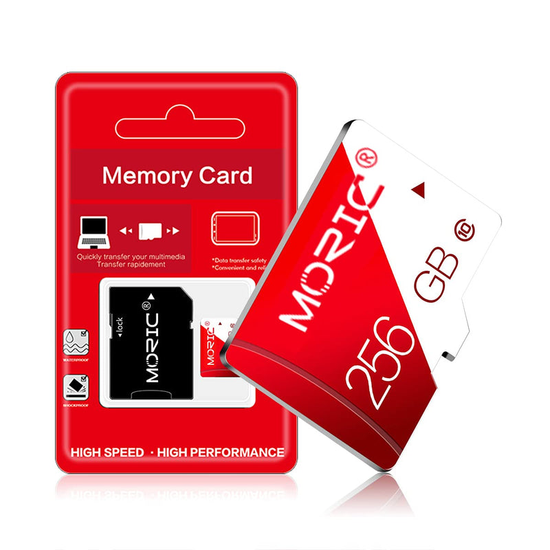 [Australia - AusPower] - Memory Card 256gb Class 10 High Speed Micro SD Memory Card with Adapter for Camera, Smartphone, Computer,Dash Came,Tachograph,Tablet,Drone 