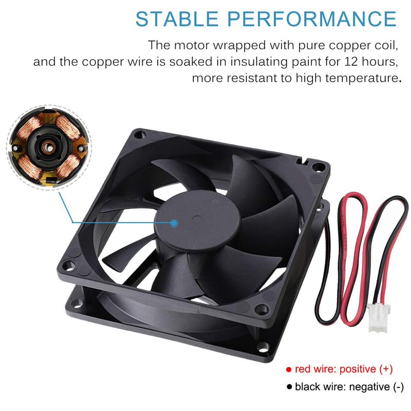 [Australia - AusPower] - GDSTIME 80mm x 80mm x 25mm 24V Brushless DC Cooling Fan 