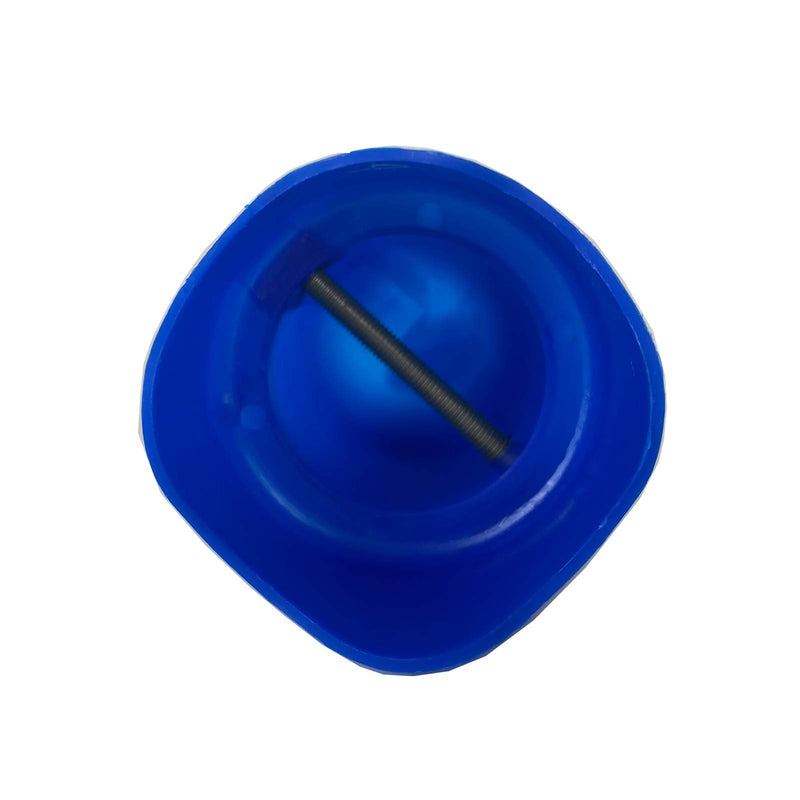 [Australia - AusPower] - MSSVIGING Large Trampoline Enclosure Pole Caps with Screw-in Bolts, Only Fit for Pole 1.5 Inch Diameter, 6 Piece, Blue 