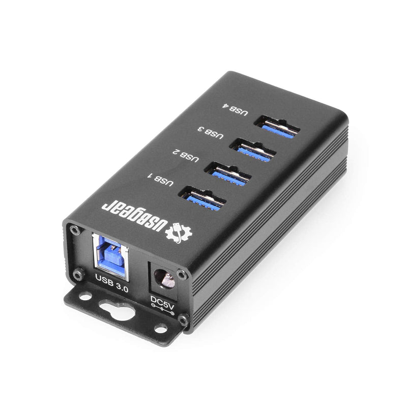 [Australia - AusPower] - USBGear 4-Port USB 3.2 Gen 1 Mountable Charging and Data Hub 