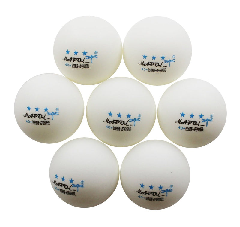 [Australia - AusPower] - MAPOL 100 Pack White 3-Star Table Tennis Balls Advanced Training Ping Pong Ball 