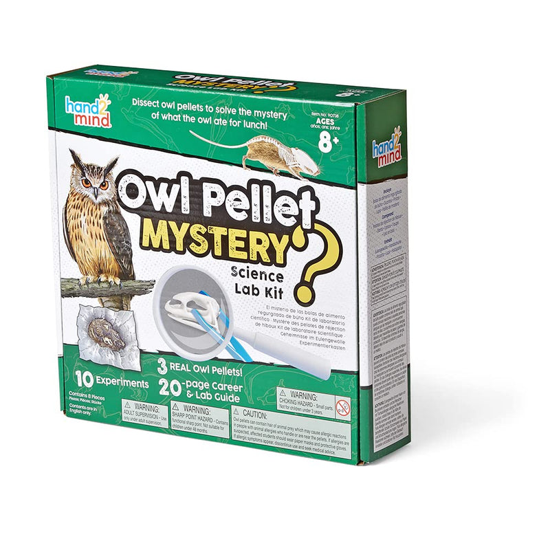 [Australia - AusPower] - hand2mind Animal Science Kit for Kids 8-12, Kids Science Kit with Fact-Filled Guide, Learn About Animal Biology and Dissect Owl Pellets, STEM Toys, 10 Science Experiments 