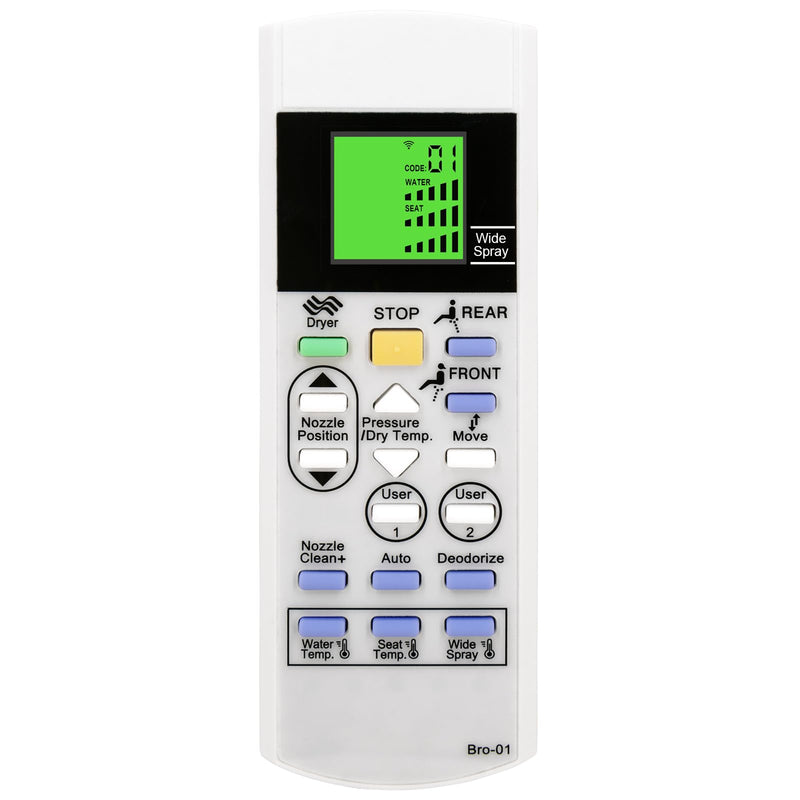 [Australia - AusPower] - Replacement Remote Control for Brondell Bidet Toilet Seat Swash S1200 (Also Work with S1400 S1000 S900 S300 CL825) with Mounting Bracket 