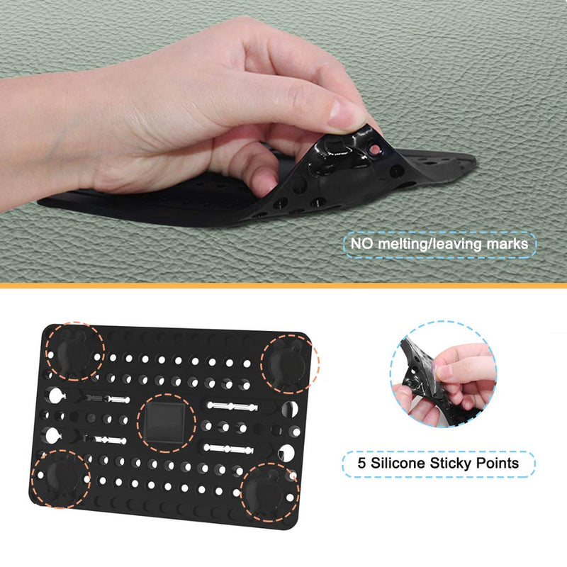 [Australia - AusPower] - Phone Holder for Car with Air Vent Brush, FineGood Universal Silicone Car Cellphone Mount Antislip Vehicle Mobile Phone GPS Mounting Mat 