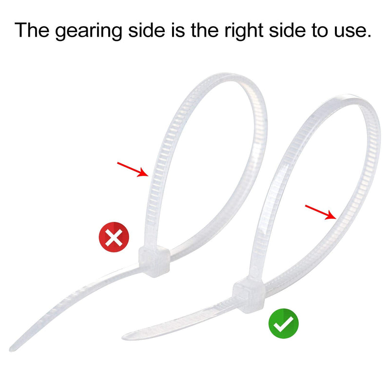 [Australia - AusPower] - 3/4" 3M Back-Glue Self Adhesive White Strong Cable Zip Tie Mounts 100pcs with 8" Ties, Screws, Outdoor Sticky Wire Fasteners Cable Clips Management Anchors Organizer Holders Squares 100 Piece 