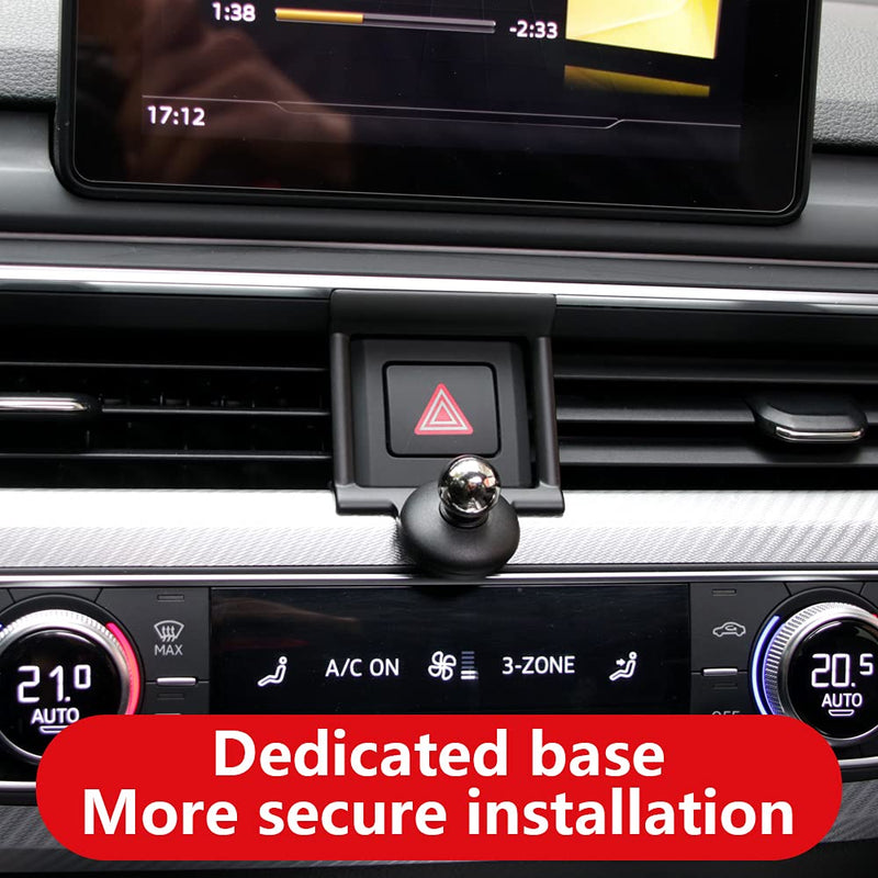 [Australia - AusPower] - LUNQIN Car Phone Holder for 2017-2022 Audi A4 S4 A5 S5 Auto Accessories Interior Decoration Mobile Cell Phone Mount 