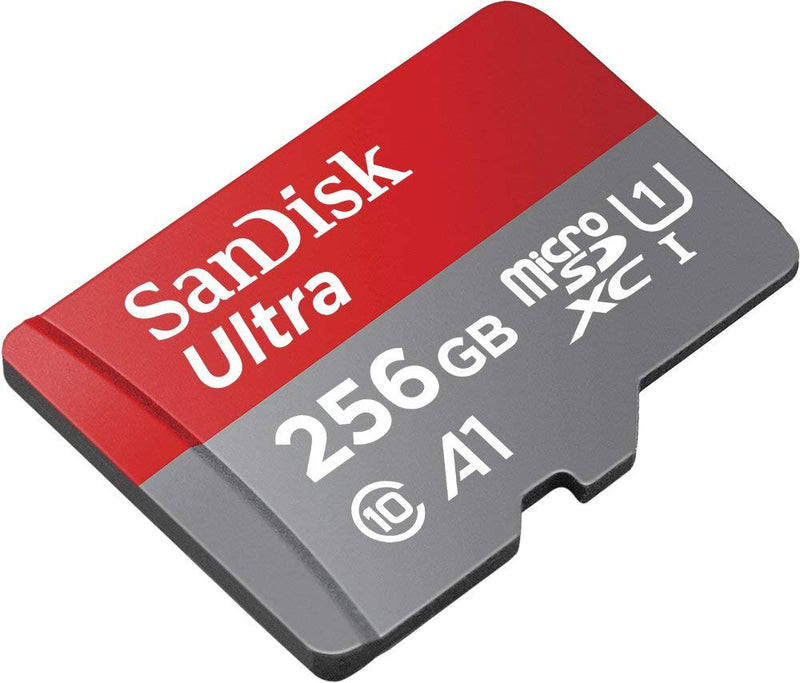 [Australia - AusPower] - SanDisk 256GB Micro SDXC Ultra Memory Card Class 10 (SDSQUA4-256G-GN6MN) Works with Samsung Galaxy A10e, A10s, A30s, A50s, A90 5G Phone Bundle with 1 Everything But Stromboli MicroSD & SD Card Reader 