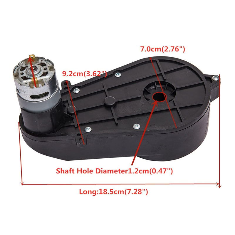 [Australia - AusPower] - jiaruixin 12V550 40000RPM DC Motor Gearbox, Suitable for Children's Riding SUV Accessories, High-Speed RS550 12V High Torque Motor Gearbox, for Children Riding Toy Replacement Parts 