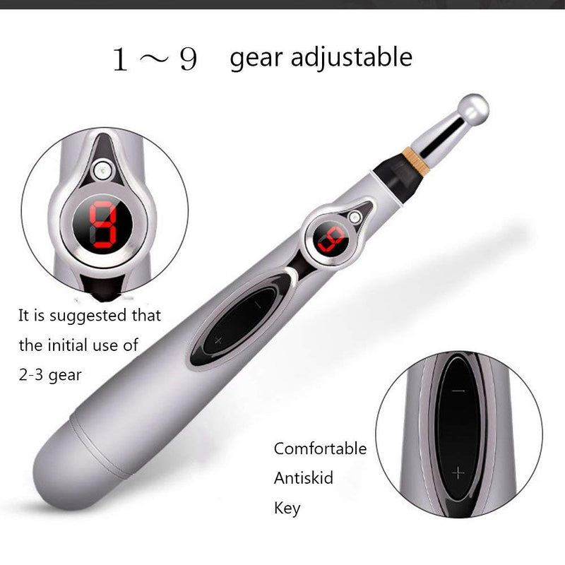 [Australia - AusPower] - Electronic Acupuncture Pen, 3-in-1 Meridian Energy Pen for Pain Relief, Pain Relief Therapy, Electric Meridians Acupuncture Machine 
