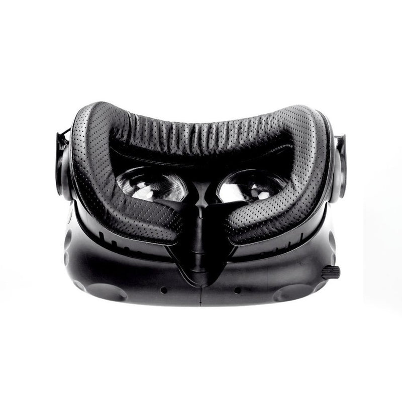 [Australia - AusPower] - Vive VR Face Cover, JARMOR Replacement Eye Mask Pad with Memory Foam & PU Leather [Better FOV] [2 Pack, 6MM & 18MM] for HTC Vive VR - Black 