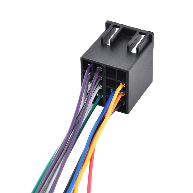 [Australia - AusPower] - RED WOLF Car Radio ISO Wire Harness Adapter For Semi Truck Freightliner International Peterbilt Volvo Sterling Mack Kenworth Stereo Connector cable 16 Pin Male Plug to JVC Pioneer Kenwood Sony Android 