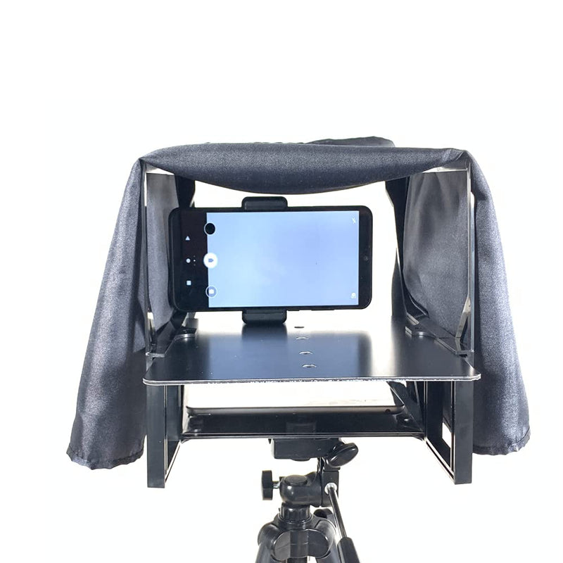 [Australia - AusPower] - Leeventi Teleprompter 5.0 | Includes Handy Foot Remote Control | Perfectly Compatible with Tablets, Smartphones, Photo & Video Cameras | Compact Design: 600g, 30x40x3 cm 