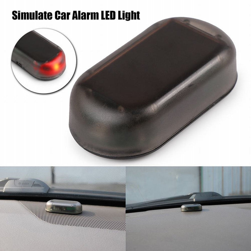 [Australia - AusPower] - Onerbuy Solar Power Simulated Car Alarm LED Light Anti-Theft Warning Lights Flashing Security Lamp Red Red-1 