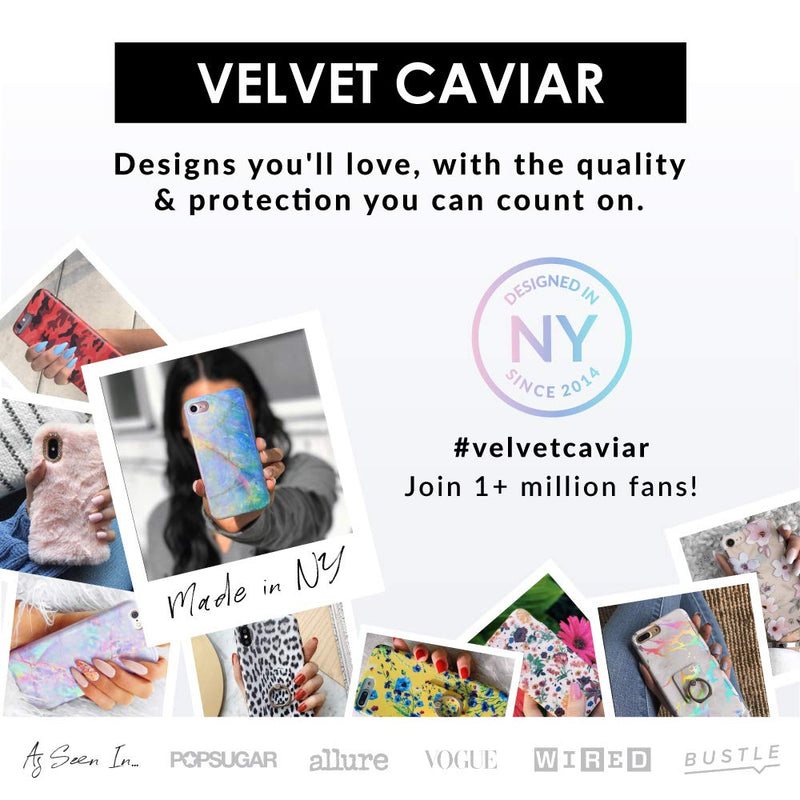 [Australia - AusPower] - Velvet Caviar Cell Phone Ring Holder - Finger Ring & Stand - Improves Phone Grip Compatible with iPhone, Galaxy and Most Smartphones (Blush Leopard) Blush Leopard 