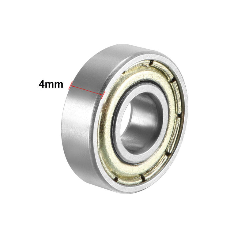 [Australia - AusPower] - uxcell 695ZZ Deep Groove Ball Bearing Double Shield 695-2Z 1080095, 5mm x 13mm x 4mm Carbon Steel Bearings (Pack of 10) 5mmx13mmx4mm 