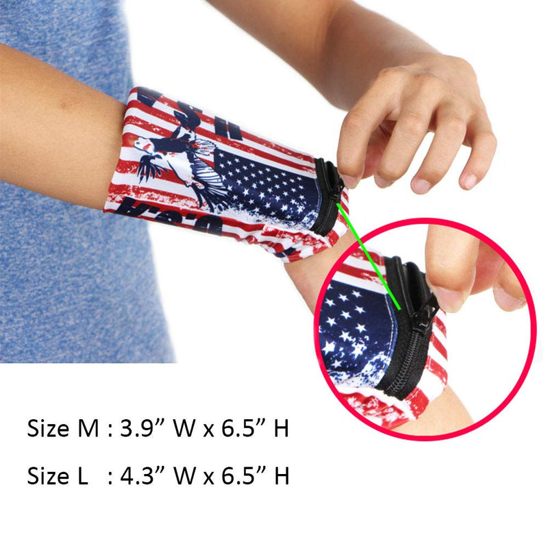 [Australia - AusPower] - Pocket Wrist Wallet Wrist Cell Phone Holder, Ankle Wallet, Sweat Bands, Armband, Hidden Pouch, Wristlet Wallet for Travel, Running Pouch for Your Running Accessories 