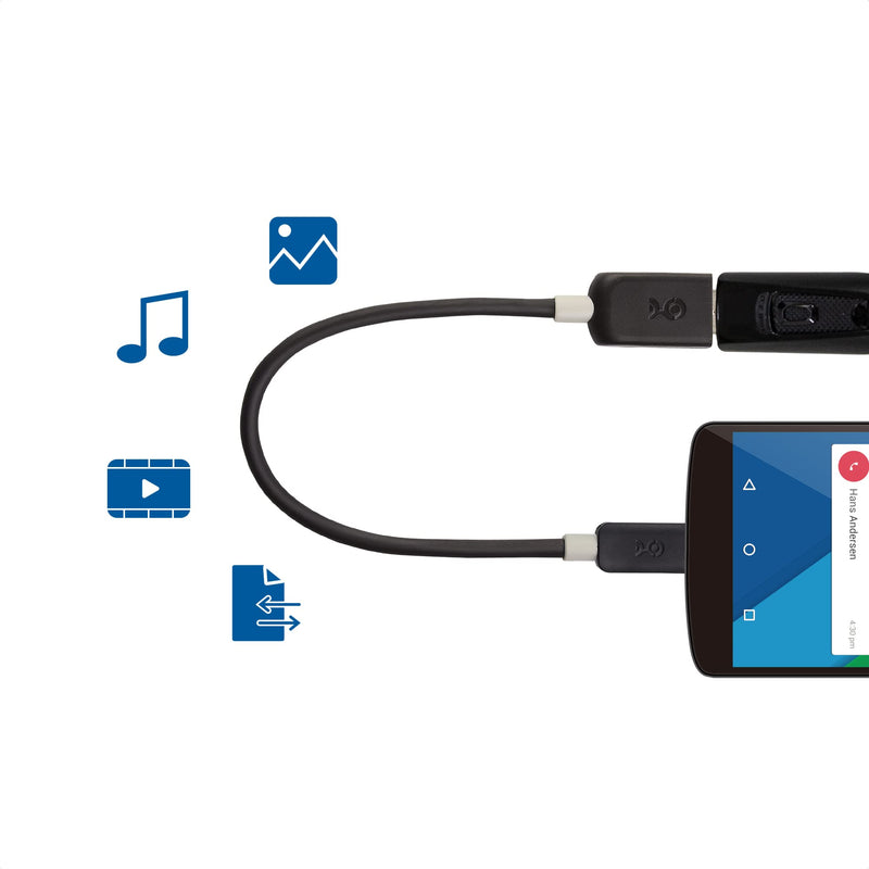 [Australia - AusPower] - Cable Matters USB C to USB Adapter 6 Inches (USB to USB C Adapter, USB-C to USB 3.0 Adapter, USB C OTG) in Black 