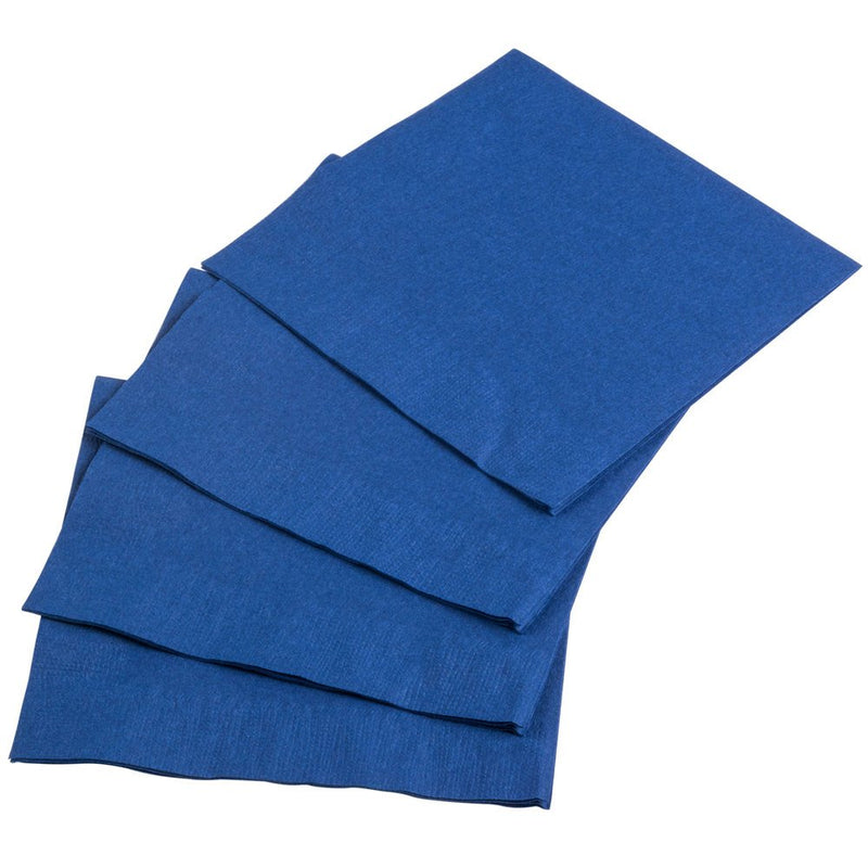 [Australia - AusPower] - Perfectware 2 Ply Navy Blue-200 Navy Blue Beverage Napkin Package of 200ct- 2-Ply, 2.5" Height, 5" Width, 10" Length (Pack of 200) 