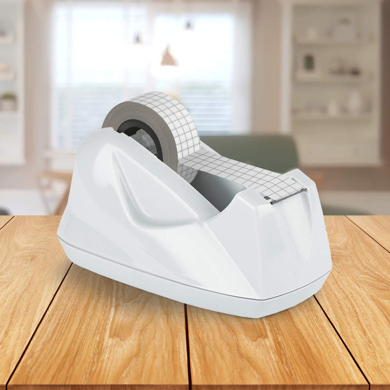 [Australia - AusPower] - Acrimet Premium Desktop Tape Dispenser Non-Skid Base (Heavy Duty) (White Color) 