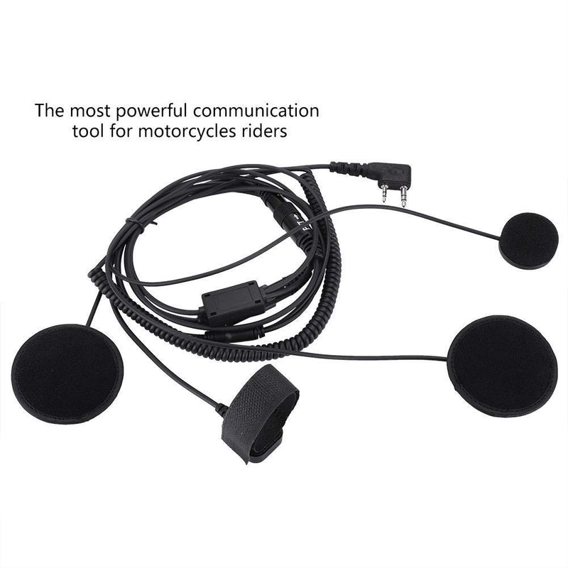 [Australia - AusPower] - Motorcycle Helmet Intercom Headset with PPT Microphone Speakers K Connector, Noise Cancelling Headphone, Compatible with Kenwood for Retevis HYT Walkie Talkie 