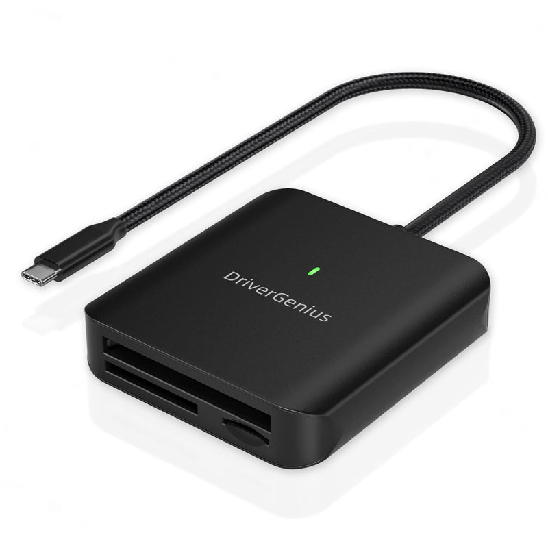 [Australia - AusPower] - DriverGenius HB081 | 3-in-1 CFast 2.0 Reader USB-C UHS-II 4.0 SD/microSD Card Reader 