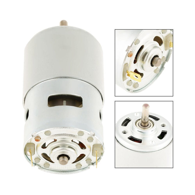 [Australia - AusPower] - DC Motor, 775 12V 12000RPM High Speed Miniature DC Brushed Motor for Electric Power Tool Suitable for Power Tools, Electric Screwdriver, Electric Fan Toys, Juice Machine, Paper Shredder 